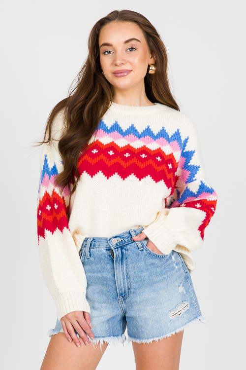 Breckenridge Sweater, Ivory