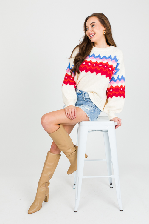 Breckenridge Sweater, Ivory