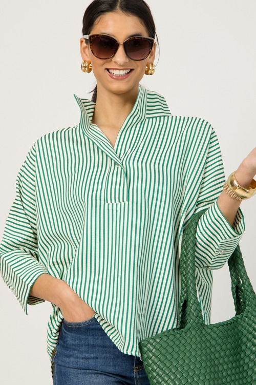 Poppy Stripe Top, Green - 0109-89.jpg