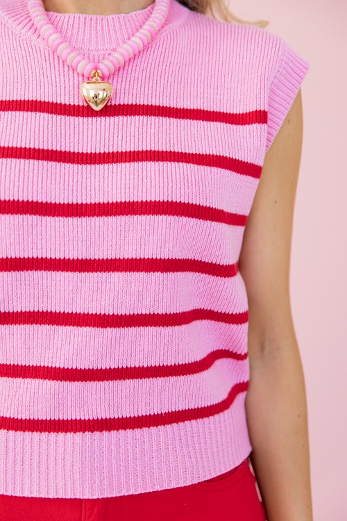 Stripe Sweater Tank, Pink/Red - 0110-143.jpg