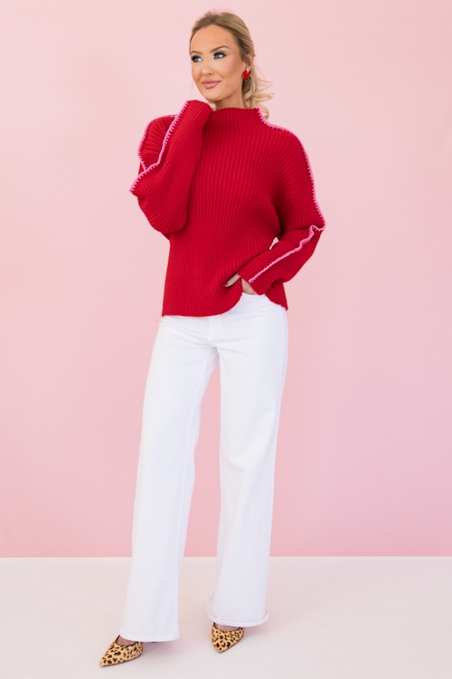 Pink Trim Ribbed Sweater, Red - 0110-168-Edit.jpg