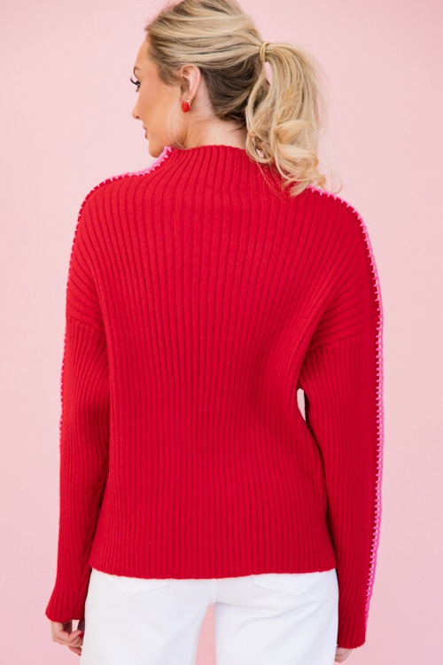 Pink Trim Ribbed Sweater, Red - 0110-171-Edit.jpg