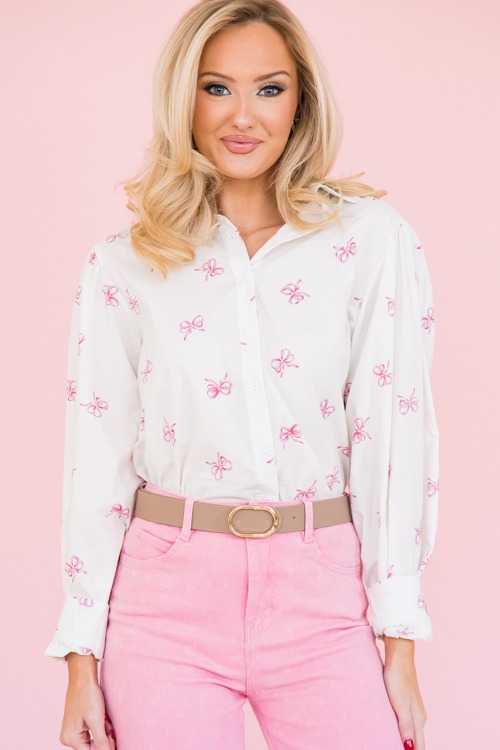 Bow Print Shirt, Ivory/Pink - 0110-233.jpg