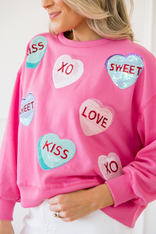 Millie Sweatshirt, Candy Hearts