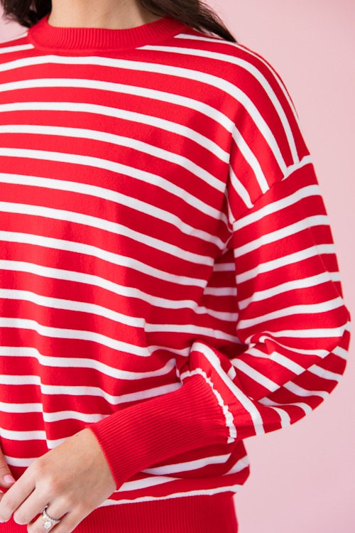 Daya Stripe Sweater, Red - 0110-3.jpg