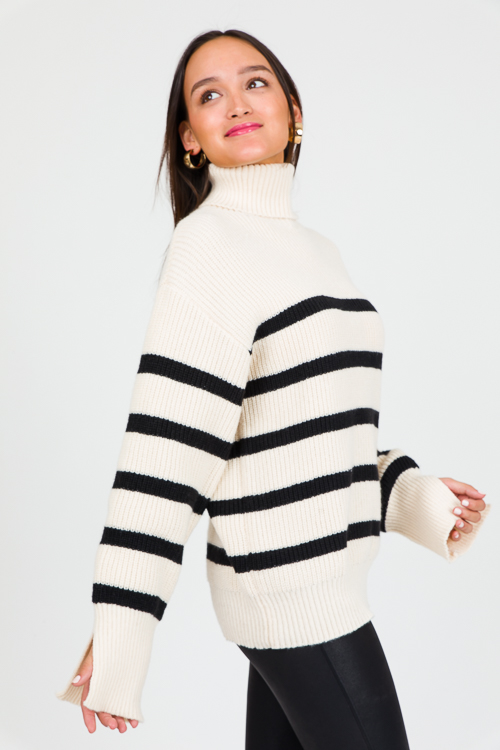 Timeless Stripe Sweater - SALE - The Blue Door Boutique