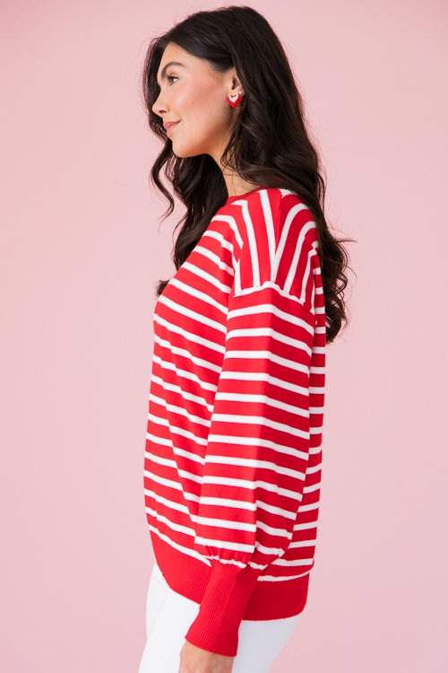 Daya Stripe Sweater, Red - 0110-6.jpg