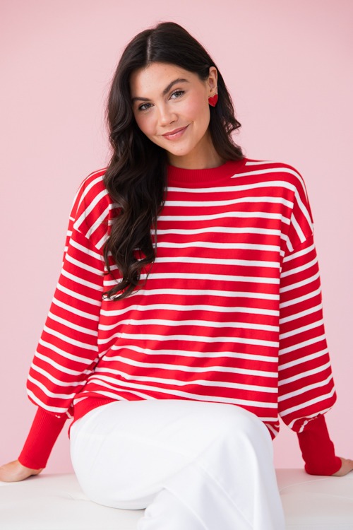 Daya Stripe Sweater, Red - 0110-8.jpg