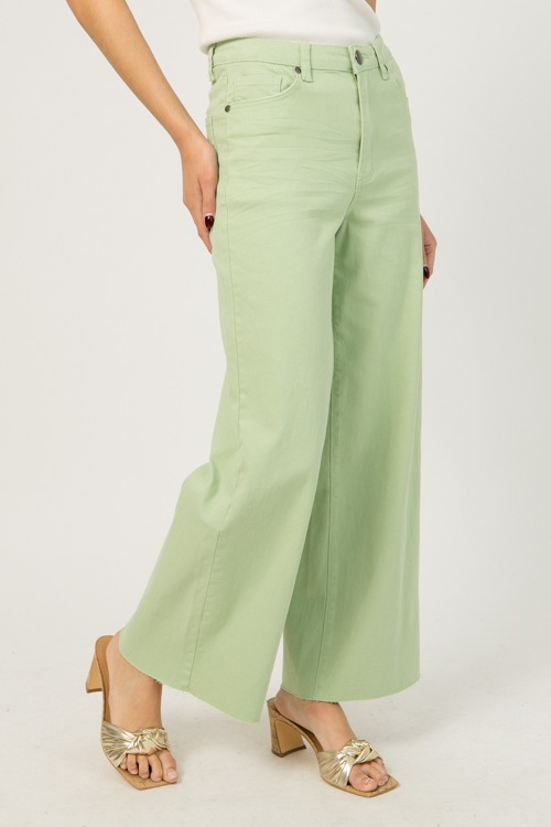 Raw Hem Wide Leg Pants, Mint Sage - 0112-110.p.jpg