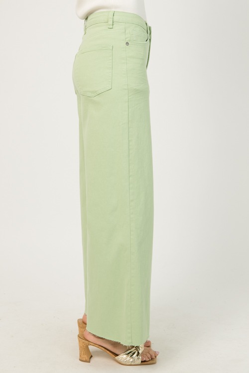 Raw Hem Wide Leg Pants, Mint Sage - 0112-113.jpg