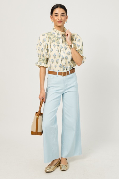 Raw Hem Wide Leg Pants, Snow Blue - 0112-151.jpg