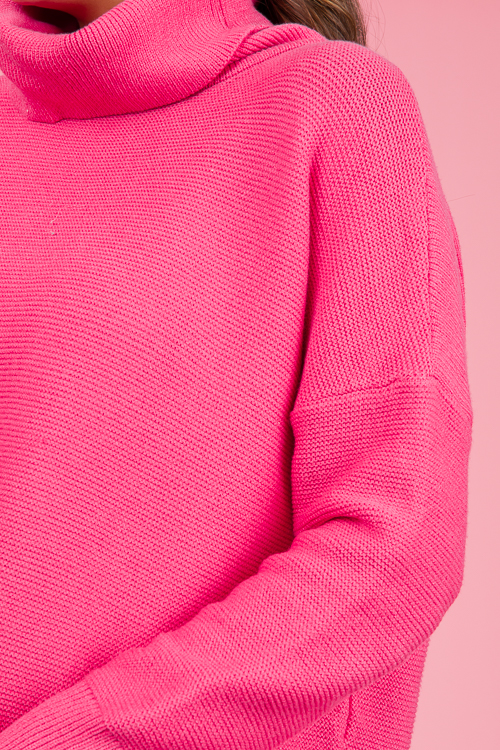 Campbell Sweater, Hot Pink