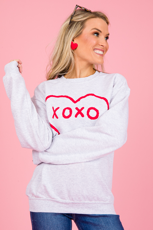 XOXO Sweatshirt, Ash