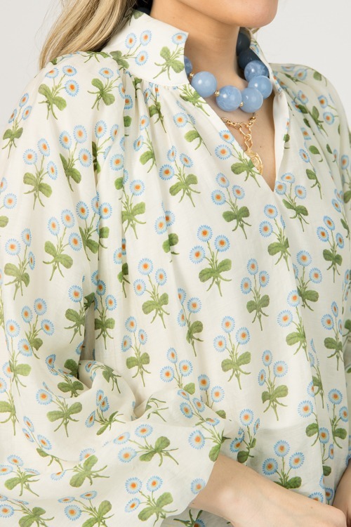 Acrylic Bead Necklace, Blue - 0112-56-01.jpg