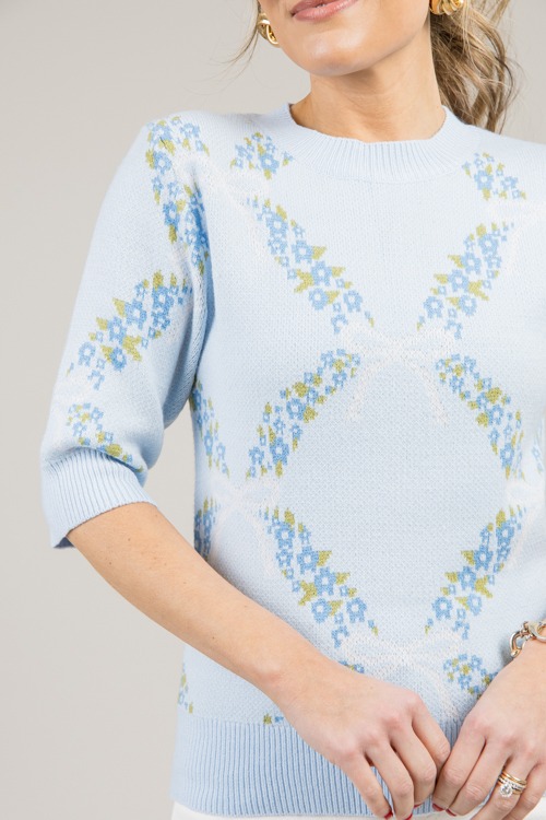 Floral Ribbon Print Sweater,Blu - 0113-11-2h.jpg