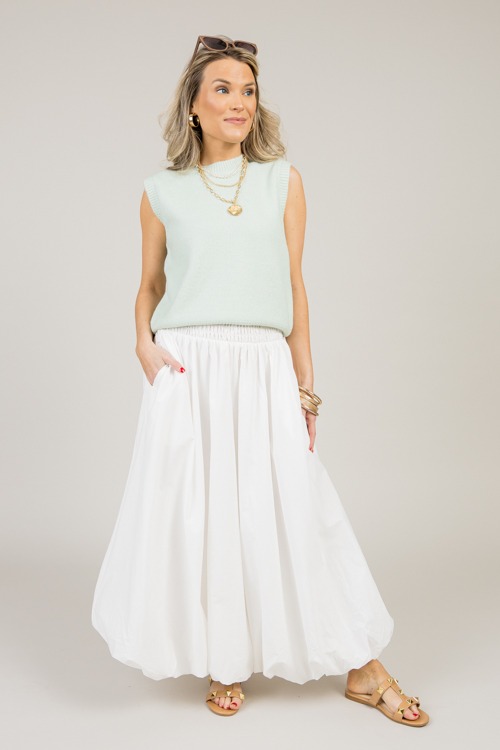 Bubble Hem Maxi Skirt, White - 0113-21.jpg