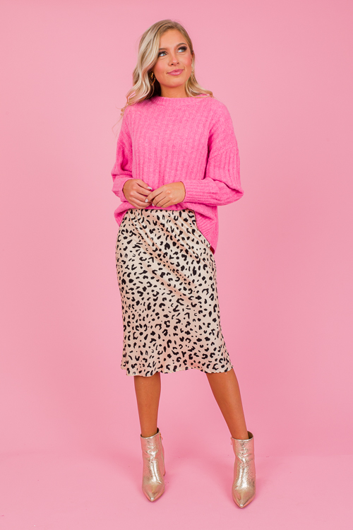 Raya Cheetah Midi Skirt