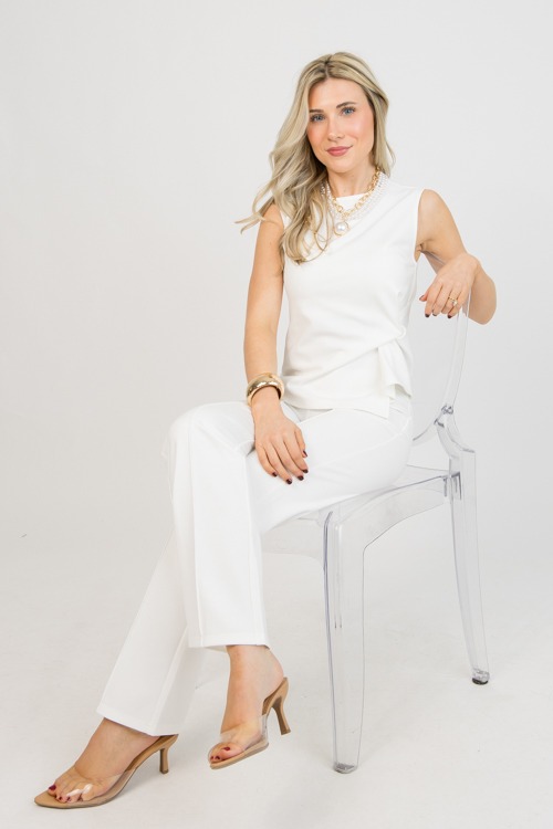 Stretch Pants Set, White - 0113-26p.jpg