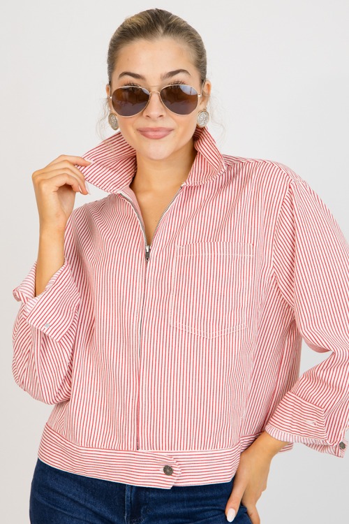 Striped Zip Jacket, Cherry Red - 0113-43p.jpg
