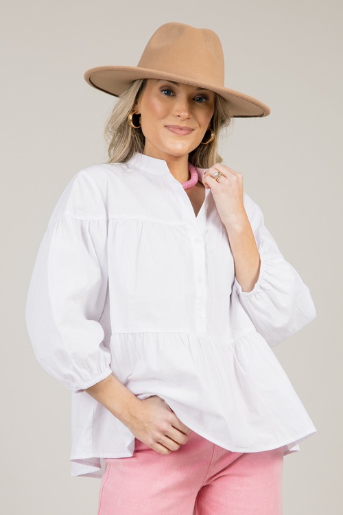 Tiered Button Blouse, Off White - 0113-66.jpg