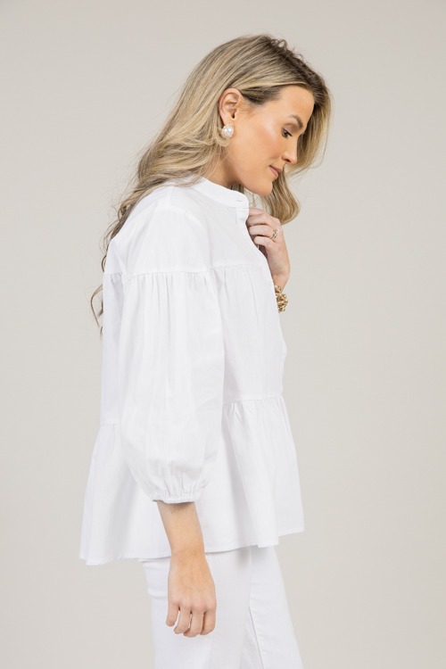 Tiered Button Blouse, Off White - 0113-8-2h.jpg