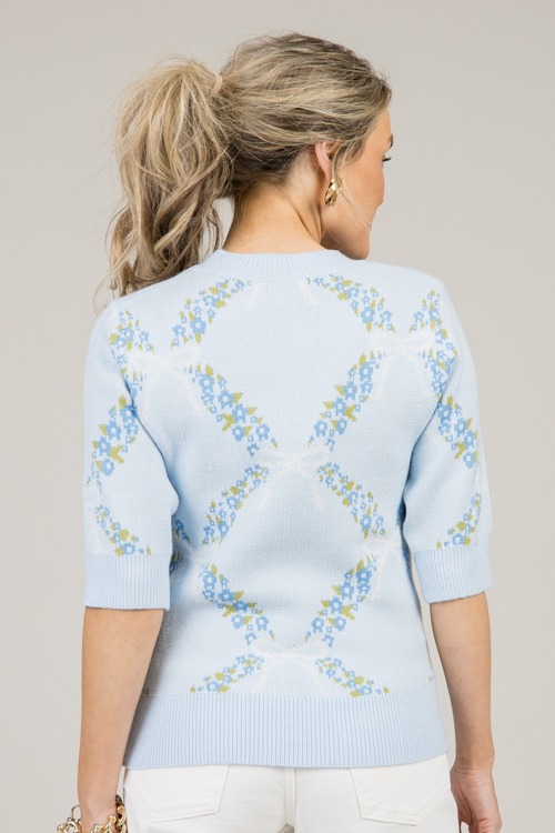 Floral Ribbon Print Sweater,Blu - 0113-86.jpg