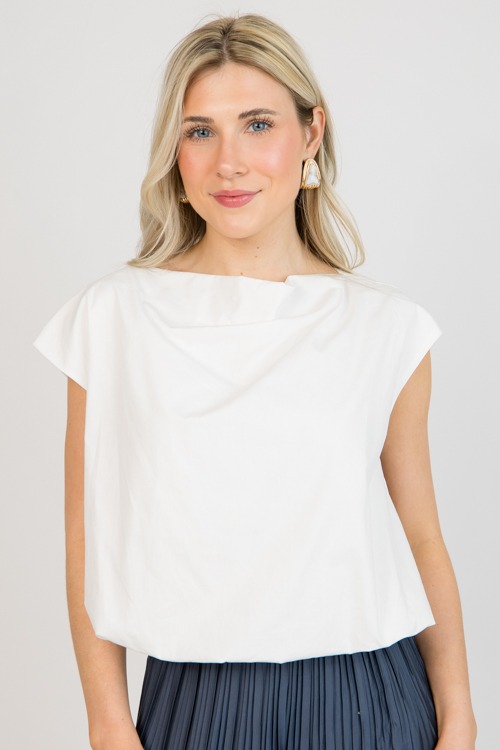 Stone Triangle Hoops, Howlite - 0113-89.jpg