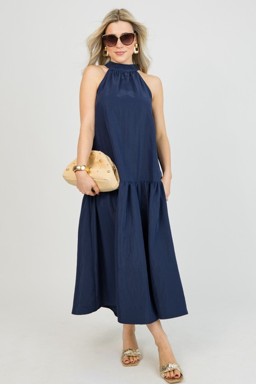 Bow Back Halter Midi, Navy - 0114-24p.jpg