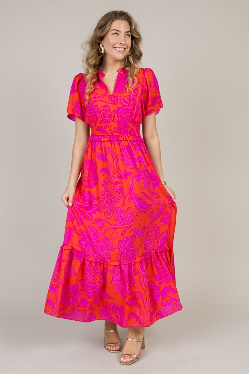 Valerie Floral Maxi,Red Fuchsia - 0114-4.jpg