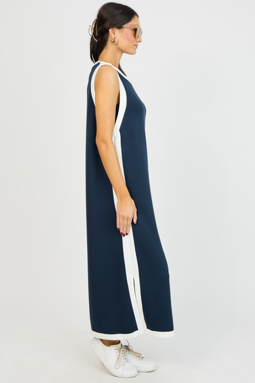 Sleek Stripe Knit Midi, Navy - 0114-76.jpg