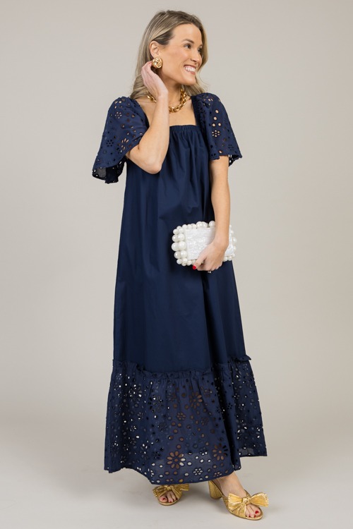 Conny Eyelet Maxi, Navy