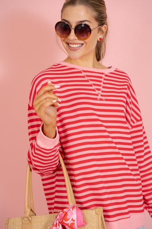 Stella Stripe Pullover, Pink/Red - 0115-148h.jpg