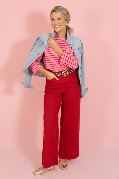 Mandy Stripe Top, Pink/Red - 0115-183h.jpg