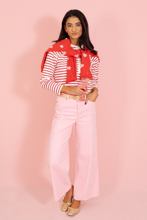 Raw Hem Wide Leg Pants, Pink - 0115-188p.jpg