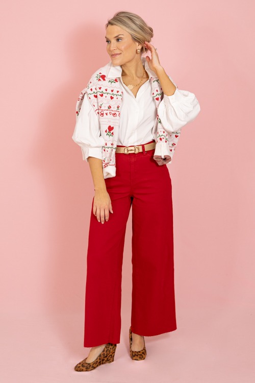 Raw Hem Wide Leg Pants, Garnet - 0115-193.jpg