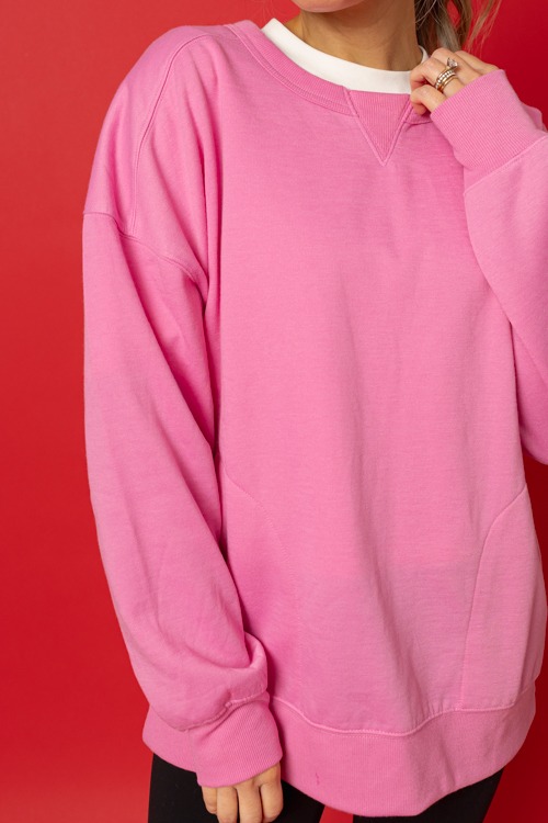 Side Pocket Sweatshirt, Pink - 0115-275.jpg