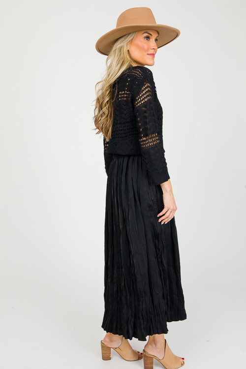 Sweater Maxi Set, Black