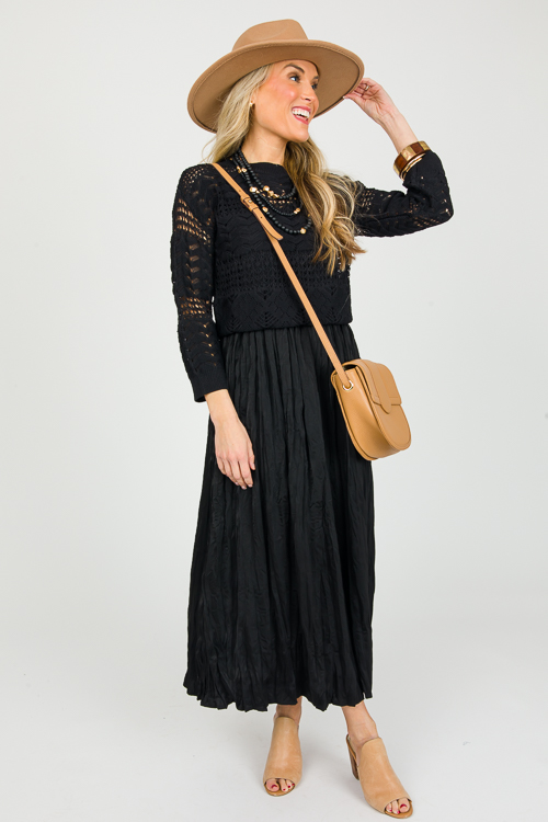 Sweater Maxi Set, Black