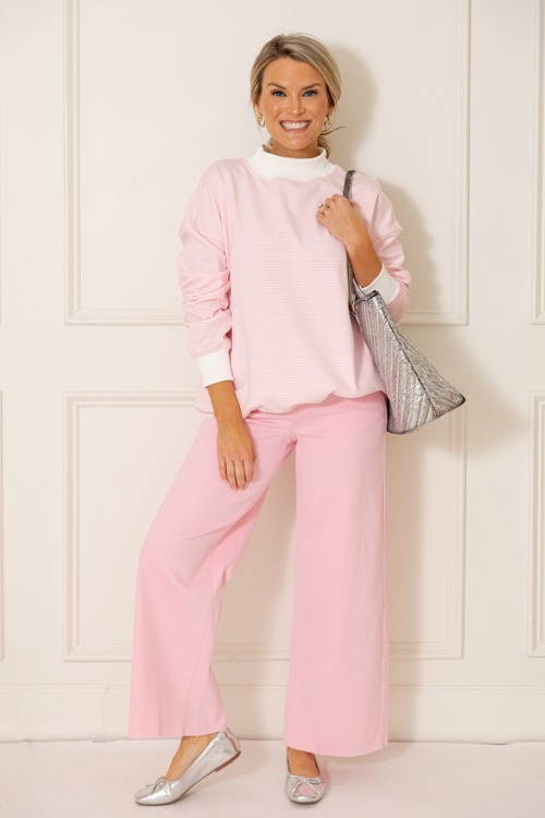 Raw Hem Wide Leg Pants, Pink - 0115-51.jpg