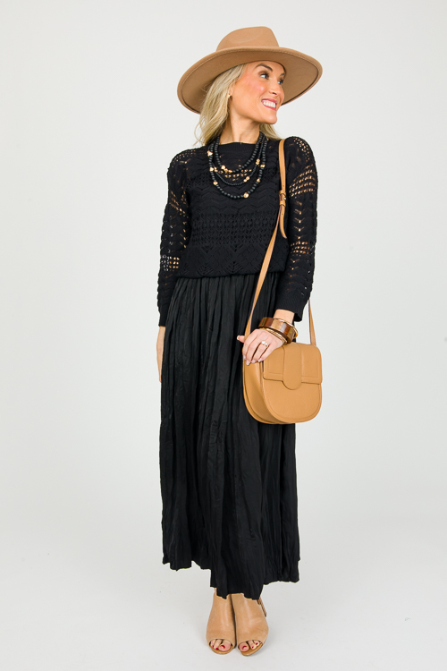 Sweater Maxi Set, Black