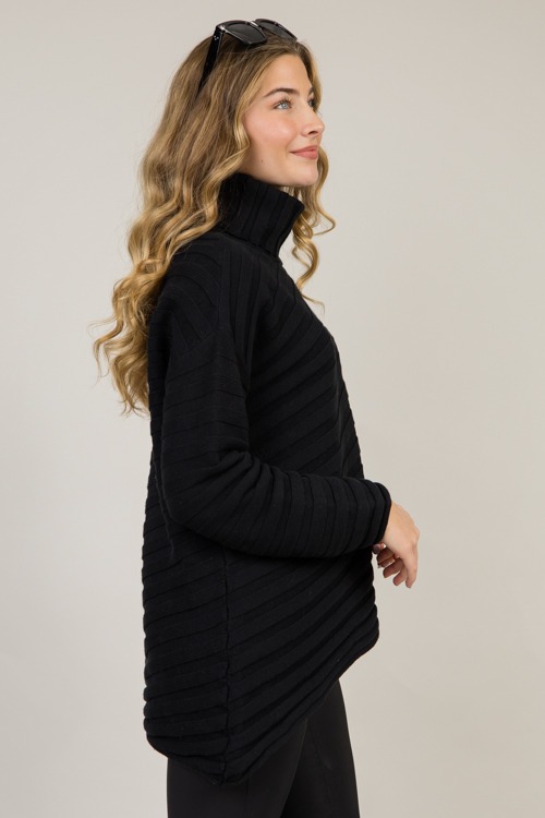 Asymmetric Hem Sweater, Black - 0115-73h.jpg