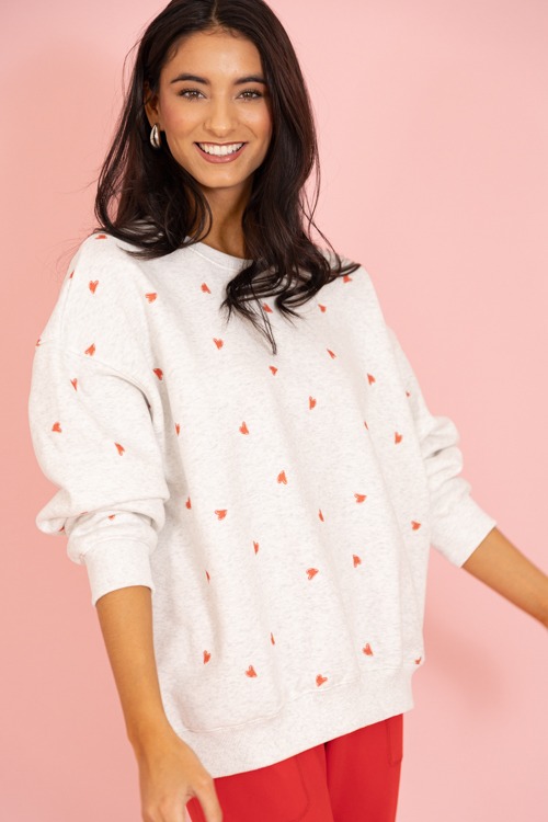 Heart Print Sweatshirt, Gray - 0115-74.jpg