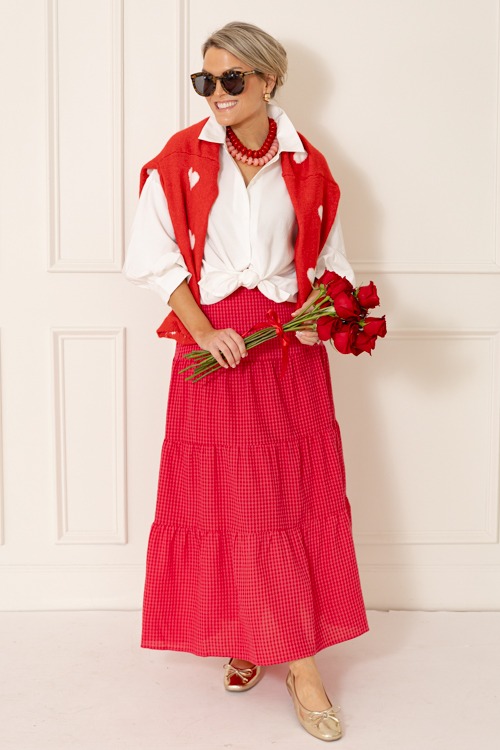 Gingham Midi Skirt, Red - 0115-84.jpg
