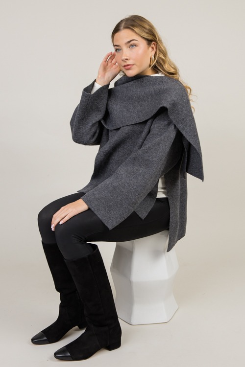 Shawl Sweater Jacket, Grey - 0115-92.jpg