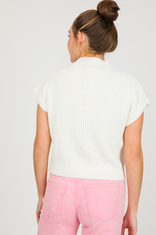 Leigh Pocket Sweater, Off White