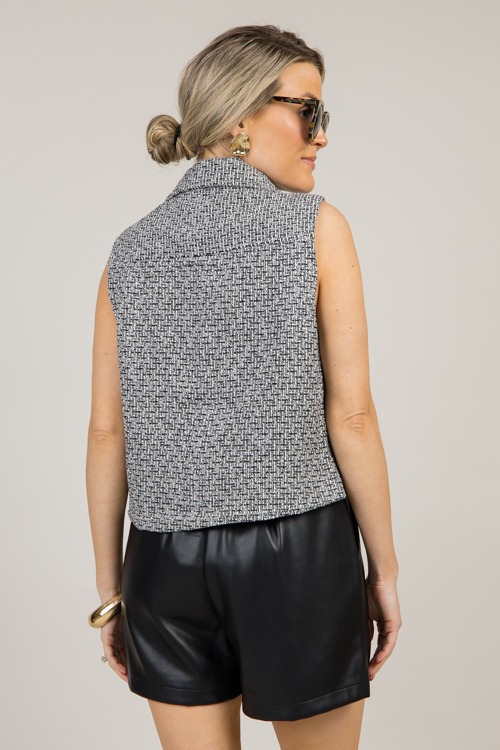 Tweed Gold Button Vest, Black - 0116-69.jpg