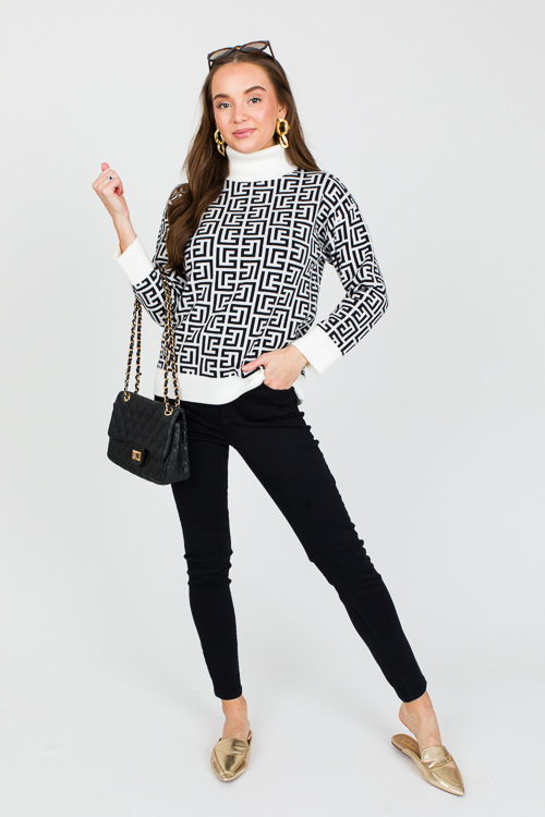 Meander Sweater, Black
