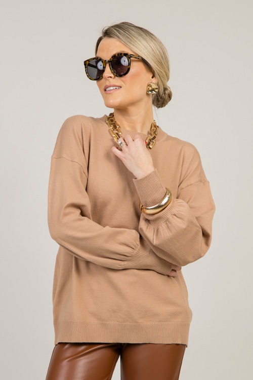 Timeless Design Sweater, Taupe