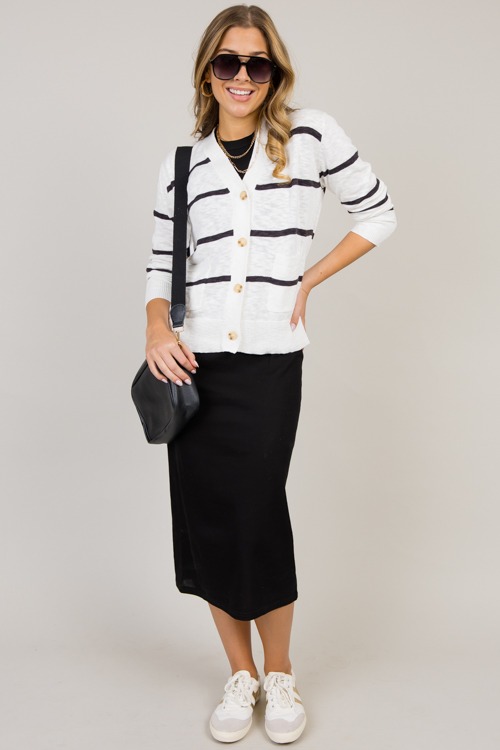 Stripe Button Cardigan, Charcoa - 0117-149.jpg