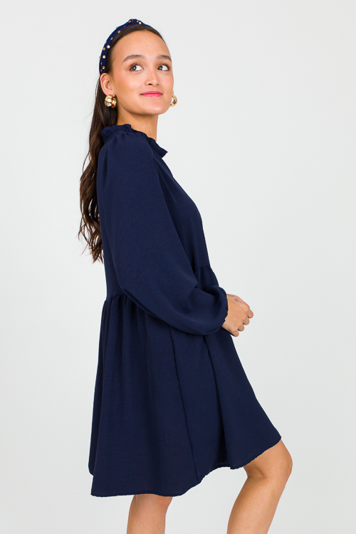 Emmett Babydoll Dress, Navy